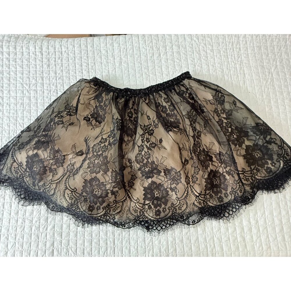 Alyce Paris Womens Black Lace Overlay Skirt With Beaded Waist Size 6, NWOT - Picture 10 of 10